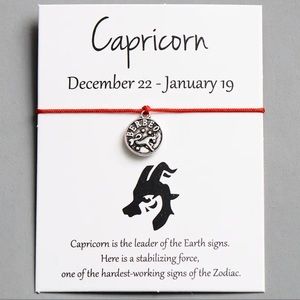 Capricorn ♑️ Astrology Zodiac Sign Constellations Wish Bracelet Birthday Gift